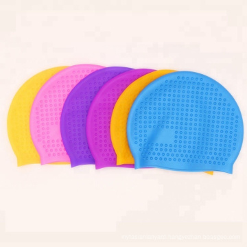 Particle Surface Silicone Material Eco-Friendly Nontoxic Anti-Slip Swimming Dome Caps
